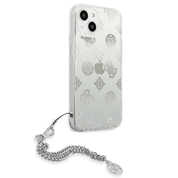 Guess GUHCP13SKPESI iPhone 13 mini 5.4" sølv/sølv hardcase Peony Chain Collection