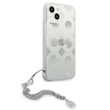 Guess GUHCP13SKPESI iPhone 13 mini 5.4" sølv/sølv hardcase Peony Chain Collection