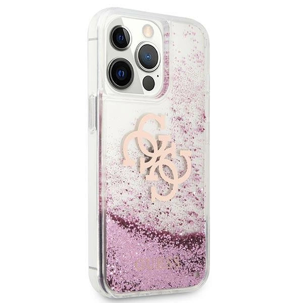 Guess GUHCP13XLG4GPI iPhone 13 Pro Max 6,7" Rosé/pink hardcase 4G Big Liquid Glitter