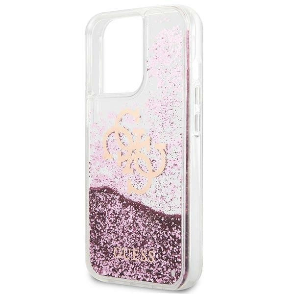 Guess GUHCP13XLG4GPI iPhone 13 Pro Max 6,7" Rosé/pink hardcase 4G Big Liquid Glitter