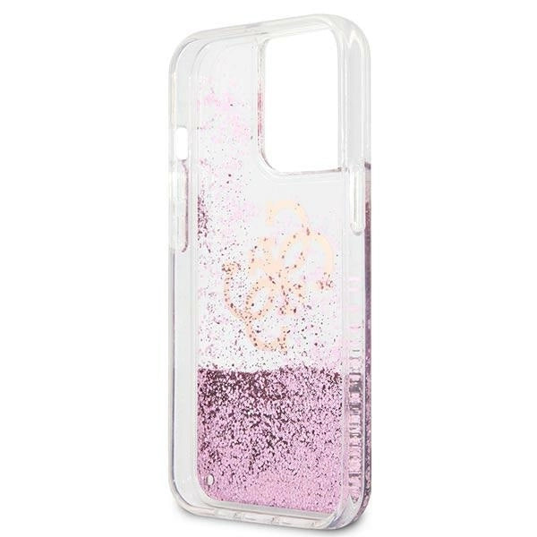 Guess GUHCP13XLG4GPI iPhone 13 Pro Max 6,7" Rosé/pink hardcase 4G Big Liquid Glitter