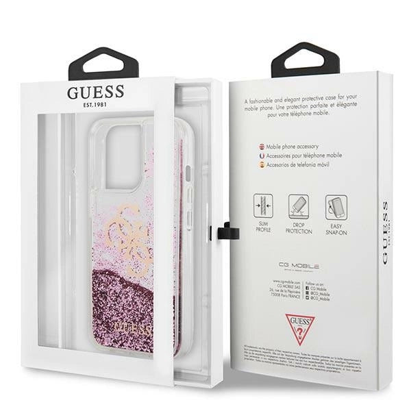 Guess GUHCP13XLG4GPI iPhone 13 Pro Max 6,7" Rosé/pink hardcase 4G Big Liquid Glitter