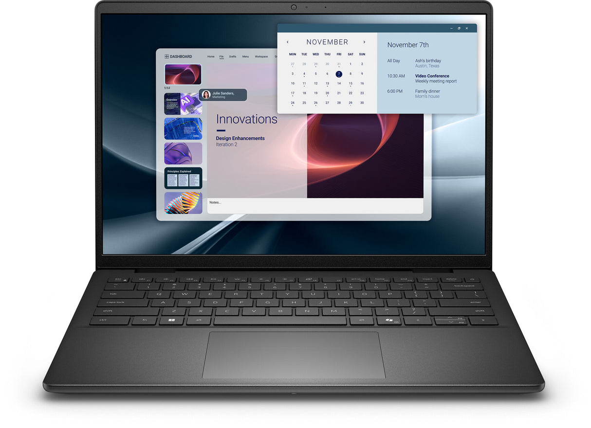 DELL Pro 14 Essential PV14255 AMD Ryzen™ 5 220 Laptop 35,6 cm (14") Full HD+ 16 GB DDR5-SDRAM 512 GB SSD Wi-Fi 6 (802.11ax) Windows 11 Pro Nordisk Sort