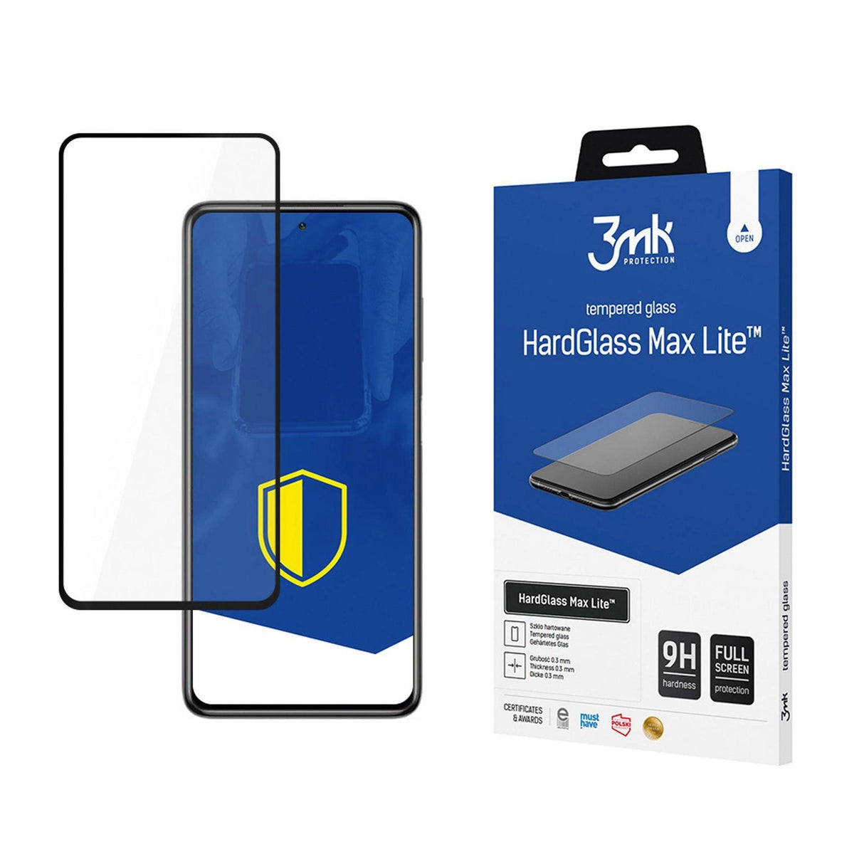 Xiaomi POCO X3 sort - 3mk HardGlass Max Lite TM