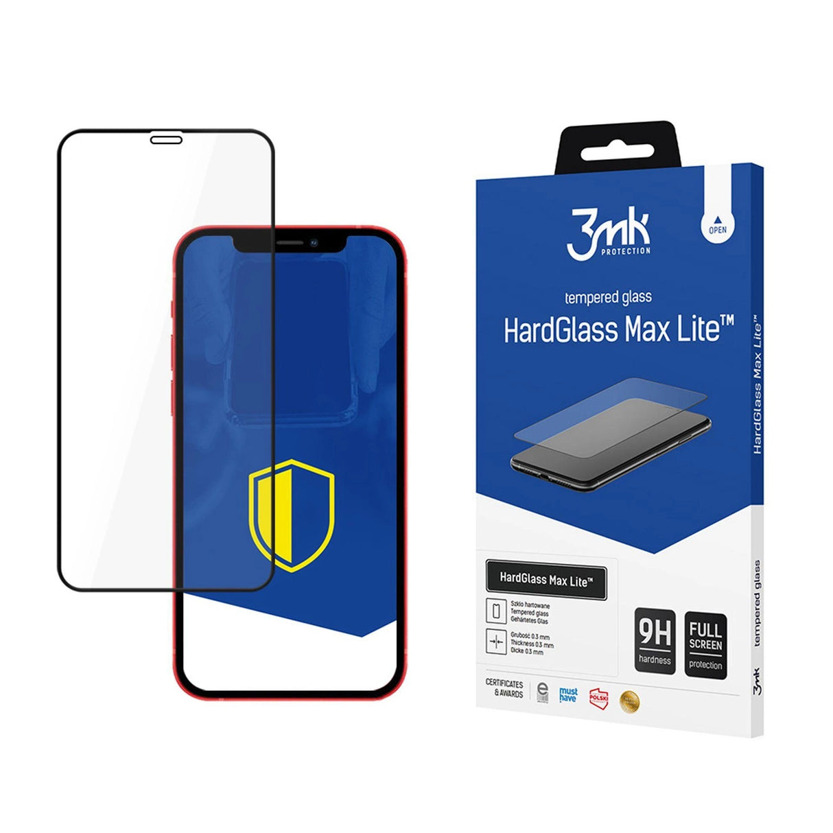 Apple iPhone 12 Mini sort - 3mk HardGlass Max Lite TM
