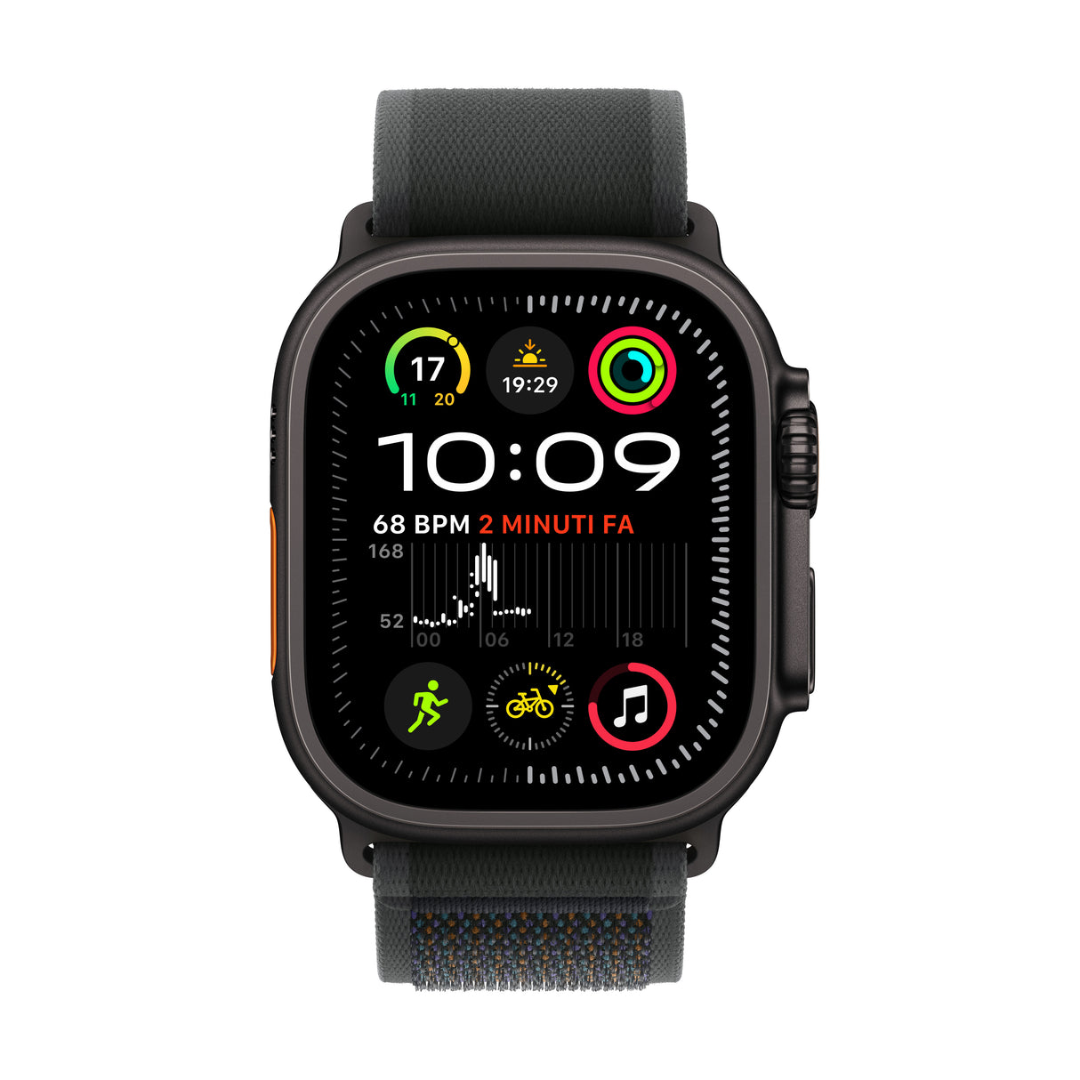 *Apple Watch Ultra 2 GPS + Cellular 49mm Black Titanium Case with Black Trail Loop - S/M