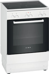 Bosch Serie 2 HKA004020U komfur og ovn Fritstående komfur Elektrisk Keramisk Hvid