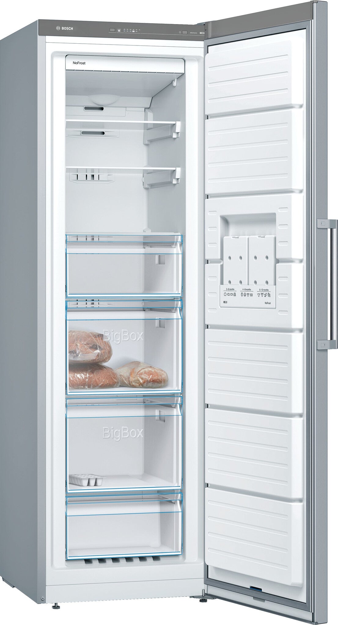 Bosch Serie 4 GSN36VLEP fryser Stående fryser Fritstående 242 L Rustfrit stål