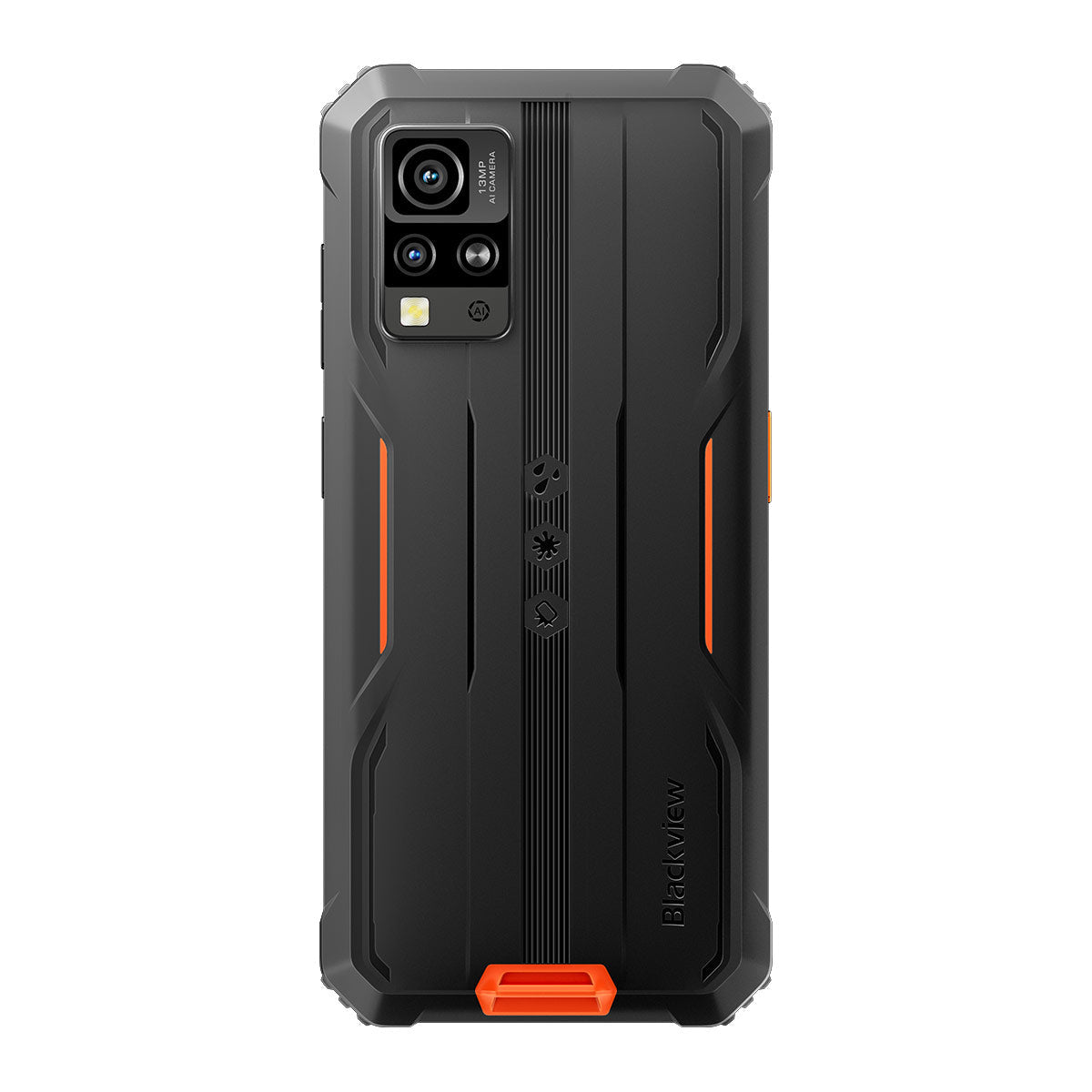 Blackview BV4800 PRO 16,7 cm (6.56") Dual SIM Android 14 4G 4 GB 128 GB 5180 mAh Sort, Orange