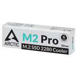 ARCTIC M2 Pro (Silver) M.2 NVMe SSD Køleplade/køler Sølv 1 stk