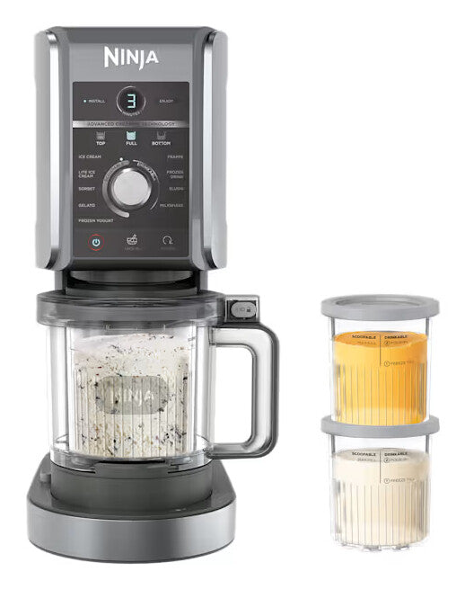Ninja CREAMi Deluxe 0,709 L 800 W Sort, Sølv