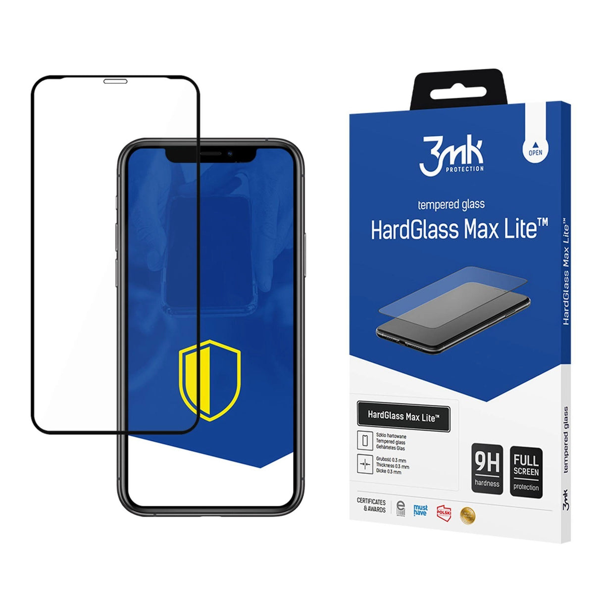 Apple iPhone Xr/11 sort - 3mk HardGlass Max LiteTM