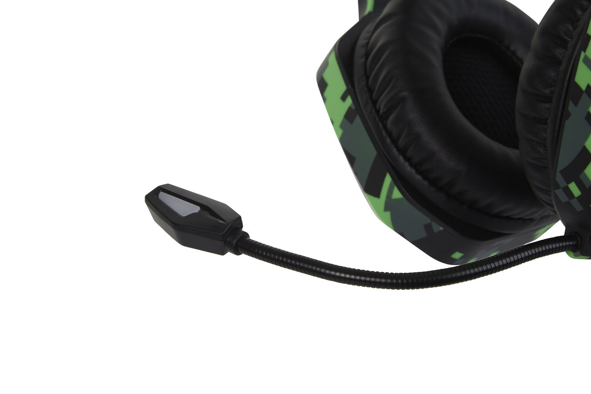 SureFire Skirmish Headset Ledningsført Spil USB Type-A Sort, Camouflage, Grøn