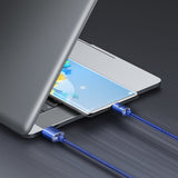 Baseus Crystal Shine Series cable USB cable for fast charging and data transfer USB Type A - USB Type C 100W 1.2m blue (CAJY000403)