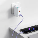 Baseus Crystal Shine Series kabel USB-kabel til hurtig opladning og dataoverførsel USB Type A - USB Type C 100W 1,2m lilla (CAJY000405)