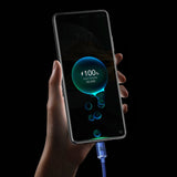 Baseus Crystal Shine Series kabel USB-kabel til hurtig opladning og dataoverførsel USB Type A - USB Type C 100W 2m lilla (CAJY000505)