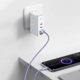 Baseus Crystal Shine Series kabel USB-kabel til hurtig opladning og dataoverførsel USB Type A - USB Type C 100W 2m lilla (CAJY000505)
