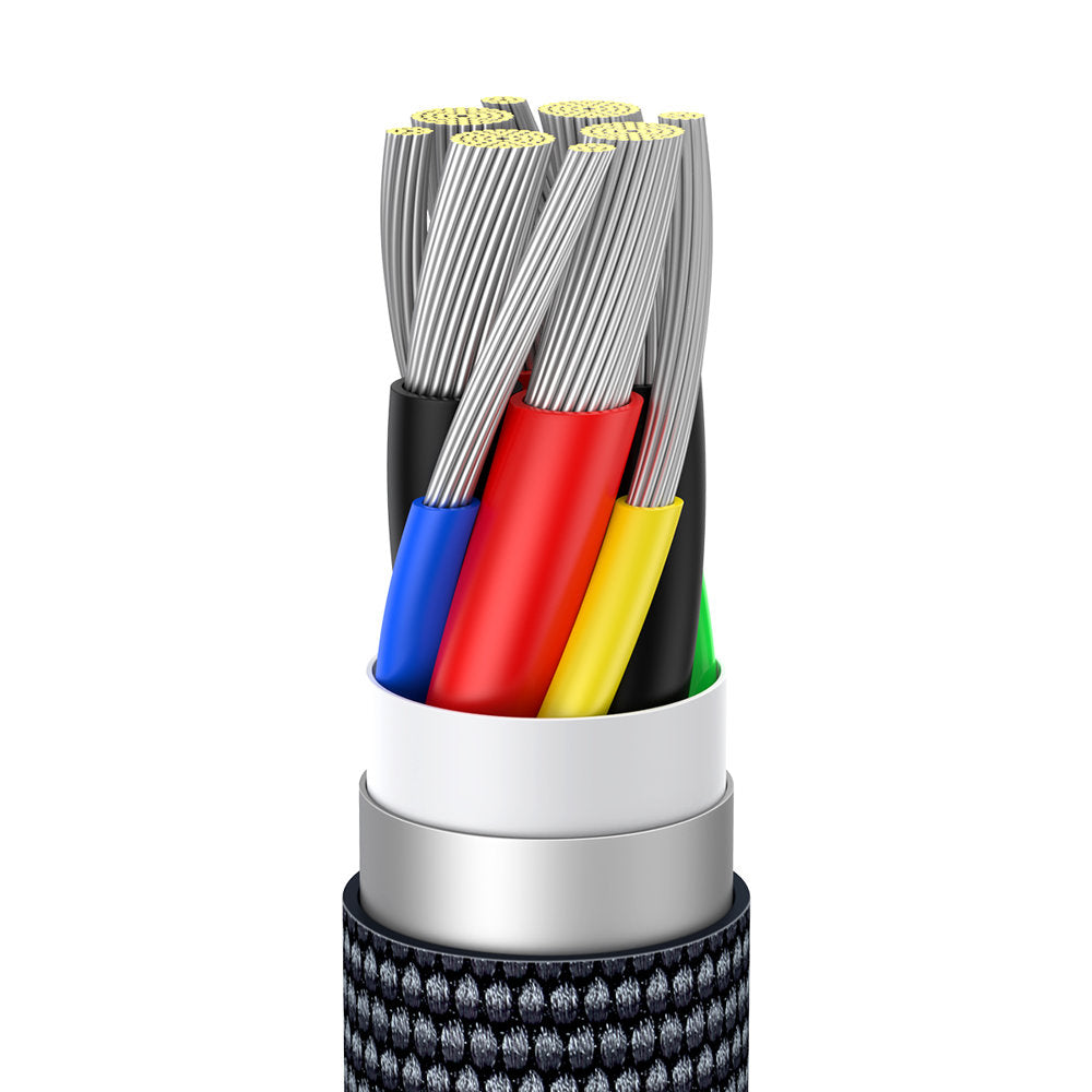 Baseus CAJY000601 USB-C - USB-C PD cable 100W 5A 480Mb/s 1.2m - black