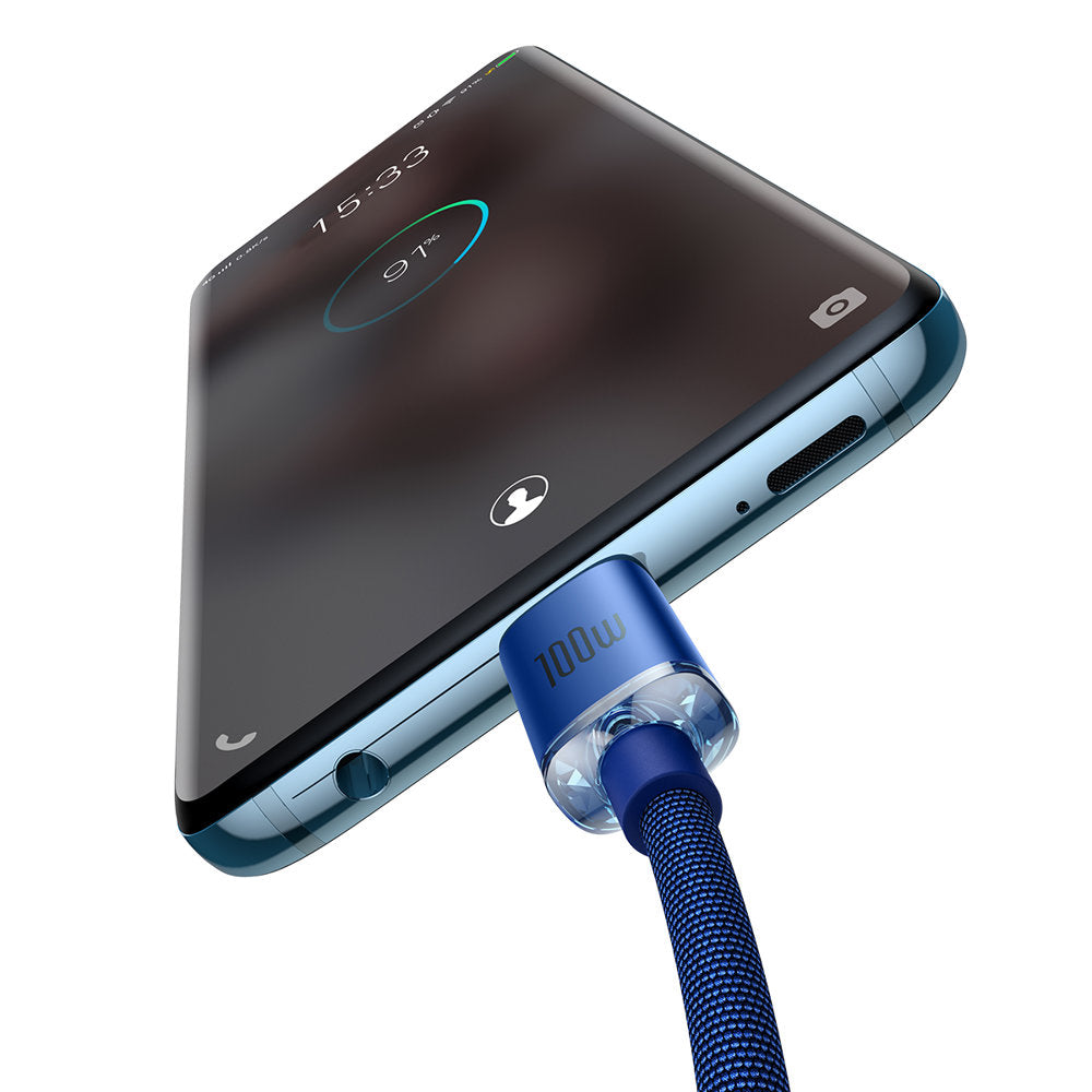 Baseus CAJY000703 USB-C - USB-C PD cable 100W 480Mb/s 2m - blue