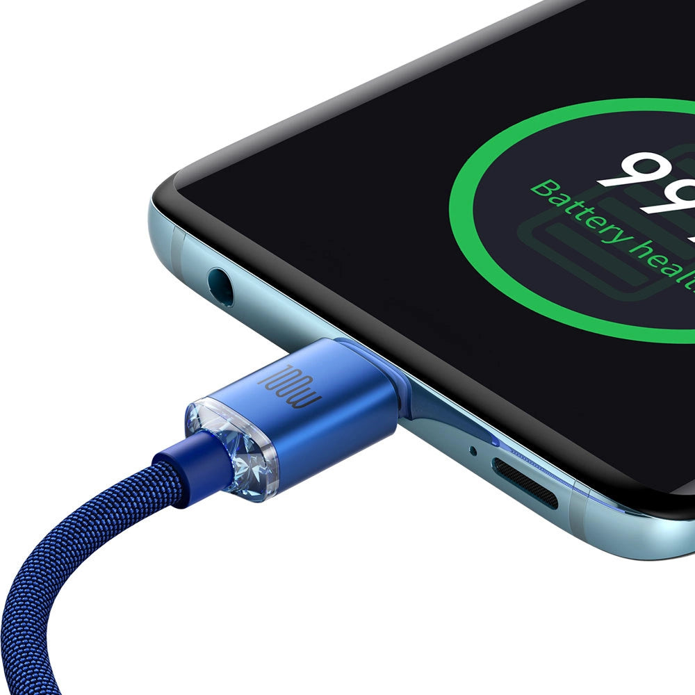 Baseus CAJY000703 USB-C - USB-C PD kabel 100W 480Mb/s 2m - blå
