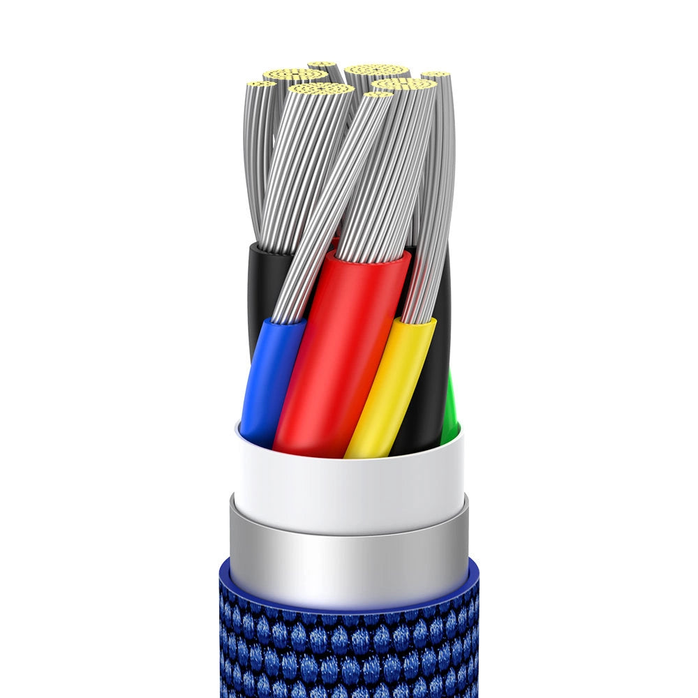 Baseus CAJY000703 USB-C - USB-C PD kabel 100W 480Mb/s 2m - blå