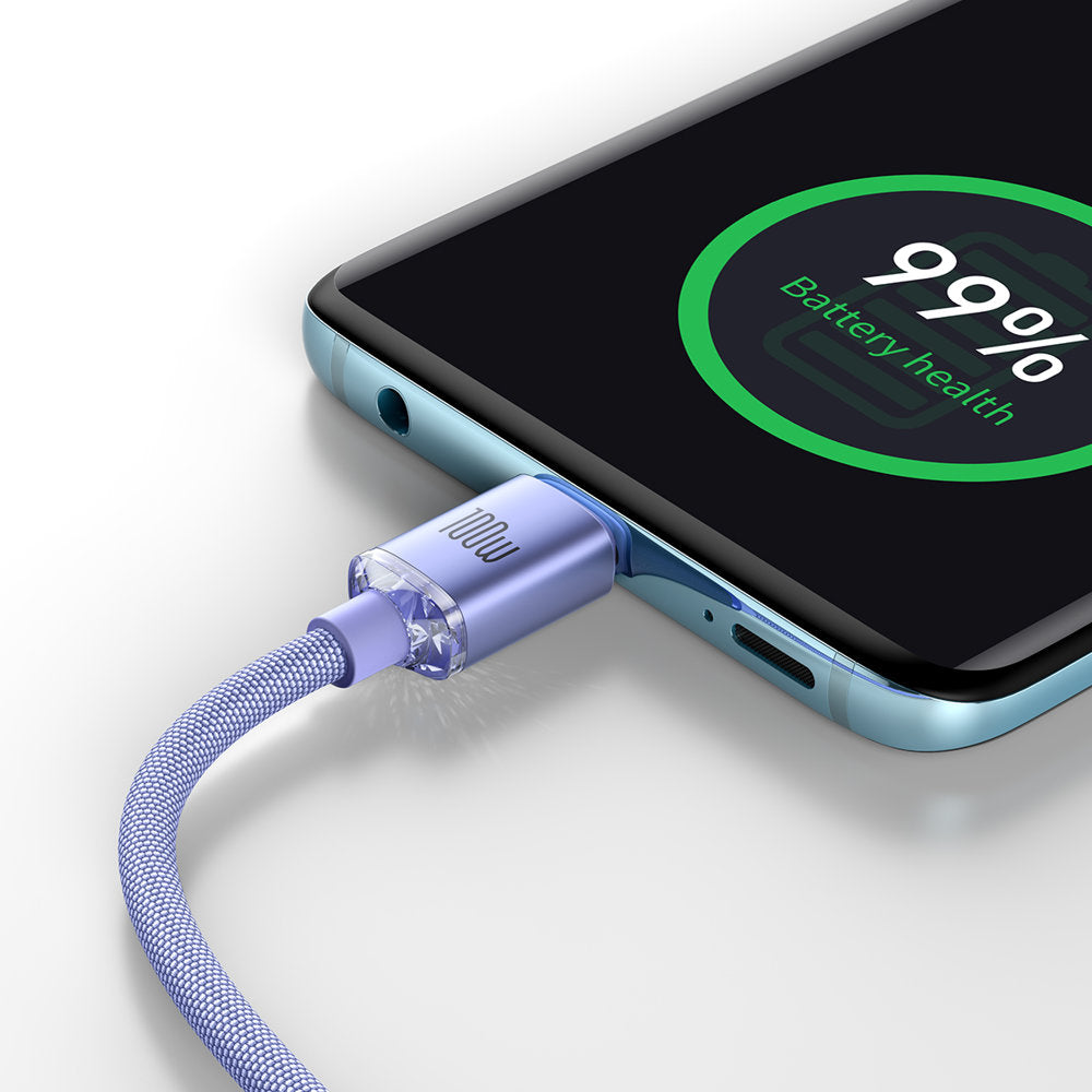 Baseus CAJY000705 USB-C - USB-C PD QC cable 100W 5A 480Mb/s 2m - purple