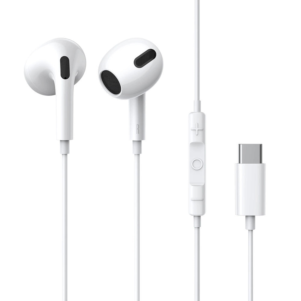 Baseus Encok C17 In-Ear Headphones med USB-C-kabel og mikrofon - hvid