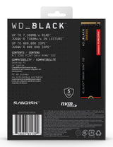 WD_BLACK SN850X NVMe SSD Solid state-drev WDS100T2X0E 1TB M.2 PCI Express 4.0 x4 (NVMe)