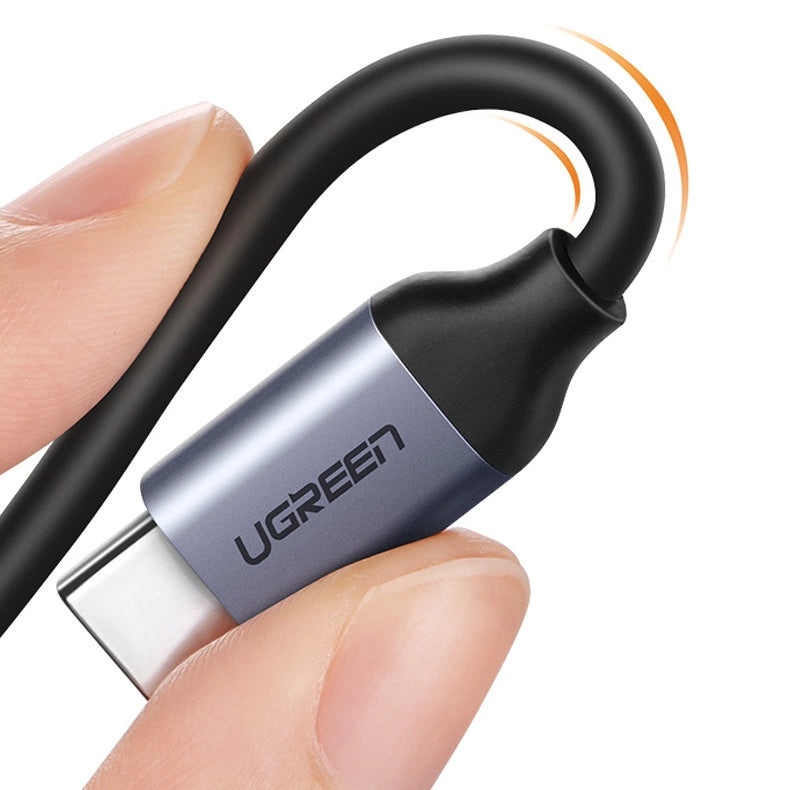 Ugreen audio adapter USB Type C (mandlig) - USB Type C PD QC (kvindelig) + 3,5 mm mini jack (kvindelig) grå (CM231)