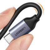 Ugreen audio adapter USB Type C (mandlig) - USB Type C PD QC (kvindelig) + 3,5 mm mini jack (kvindelig) grå (CM231)