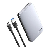 Ugreen CM300 70498 bay for 2.5 SATA 3.0 6Gbps harddisk - grå + USB-C - USB-A kabel 0,5 m
