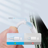 Ugreen kabel USB Type C - Lightning 3A kabel 0,25 m hvid (US171)