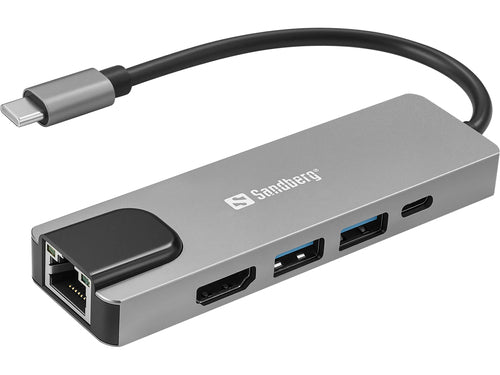 SANDBERG USB-C 5in1 Travel Dock Saver
