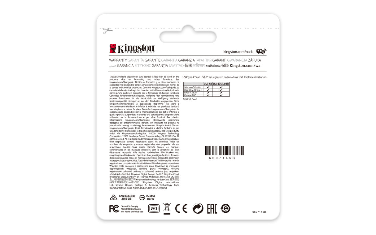 Kingston Technology DataTraveler 256 GB USB-C 3.2 Gen 1 70