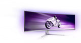 Philips Evnia 8000 49M2C8900/00 computerskærm 124,2 cm (48.9") 5120 x 1440 pixel Dual QHD QD-OLED Hvid