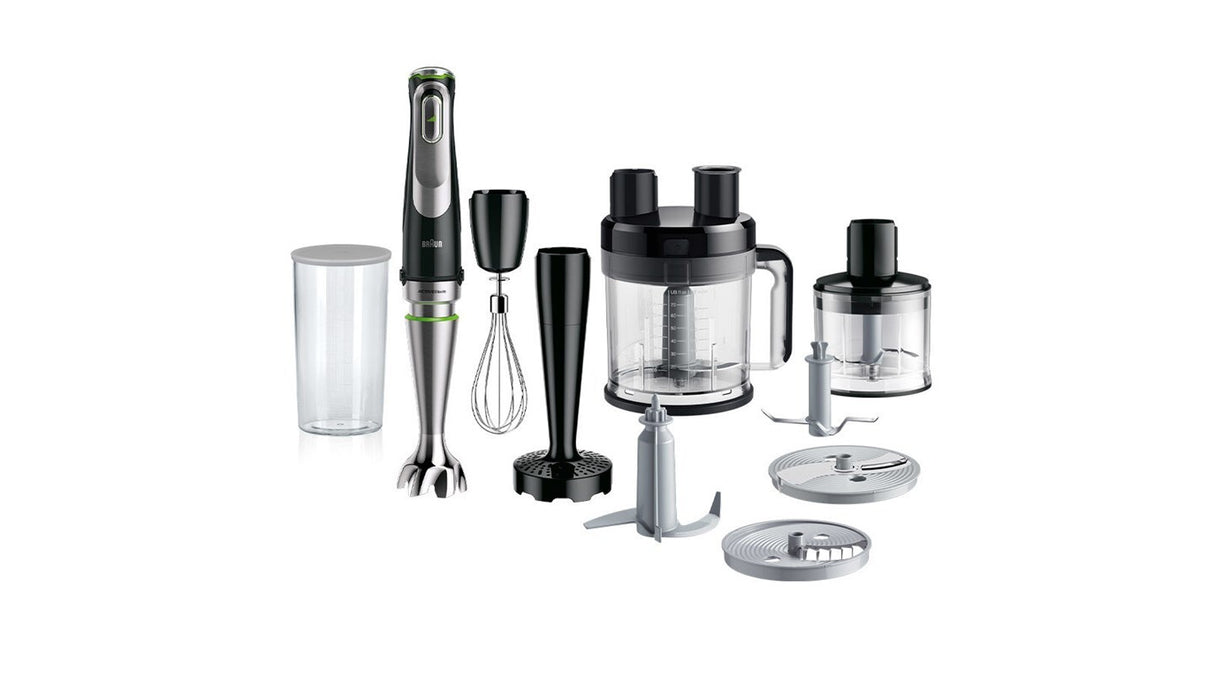 Braun Multiquick 9 MQ 9187XLI Stavblender 1.2kW Premium sort/børstet rustfrit stål