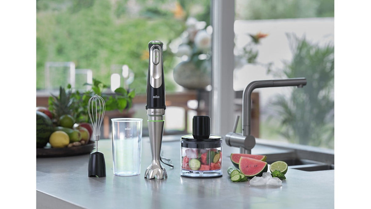 Braun MultiQuick 9 MQ 9135XI 0,6 L Nedsænkning blender 1200 W Sort, Rustfrit stål