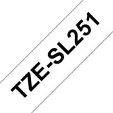 Brother TZESL251 etiketbånd Sort på hvid