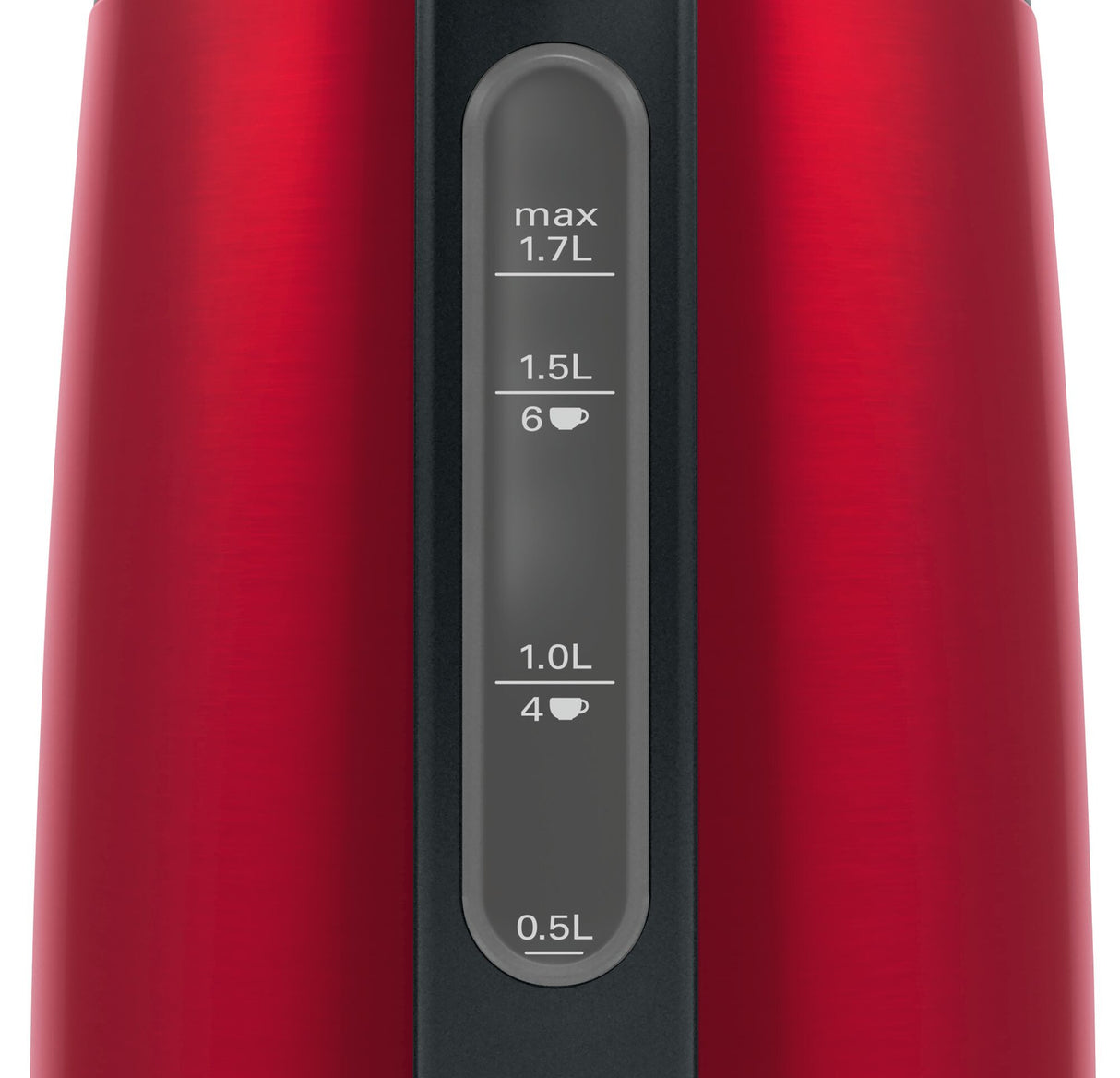 Bosch TWK3P424 elkedel 1,7 L 2400 W Grå, Rød