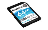 Kingston Technology Canvas Go! Plus 64 GB SDXC Canvas Go Plus 170R C10 UHS-I U3 V30