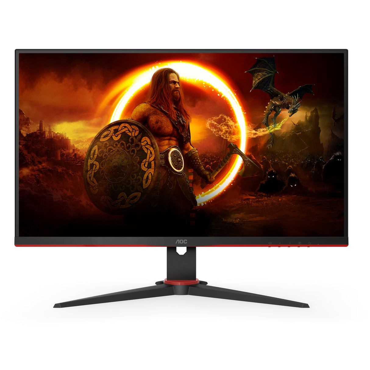 AOC G2 27G2SPAE/BK LED display 68,6 cm (27") 1920 x 1080 pixel Fuld HD Sort, Rød