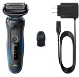 Braun 51-B1000s Folie shaver Sort, Blå