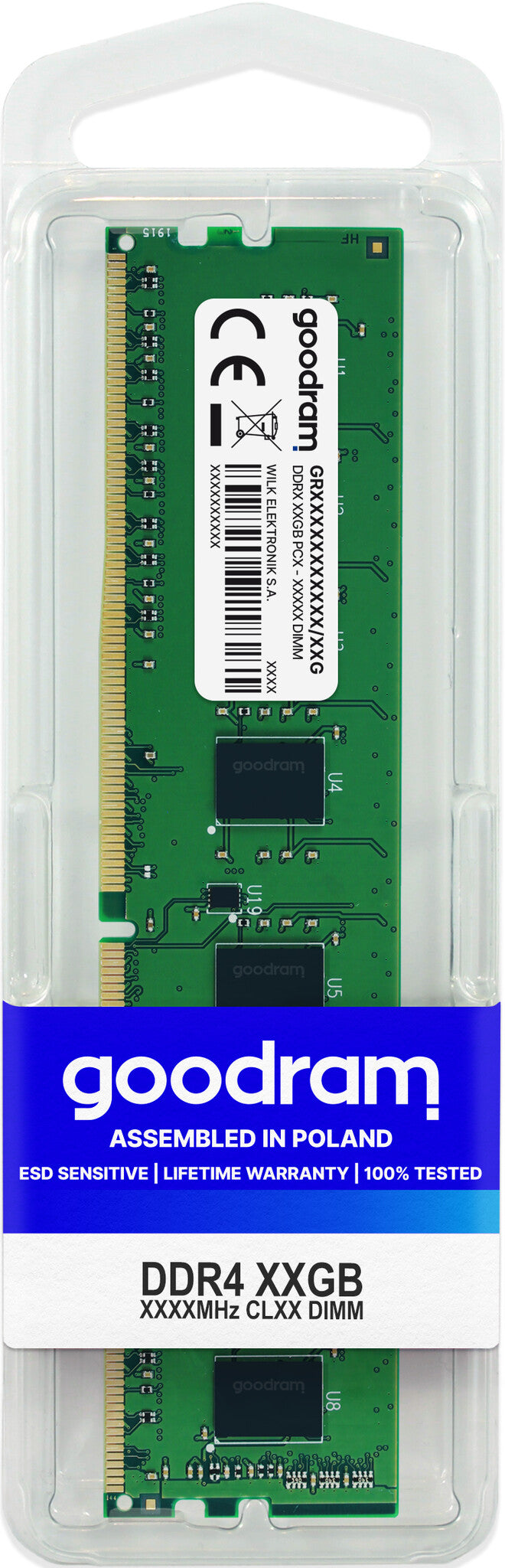 Goodram GR3200D464L22/16G memory module 16 GB 1 x 16 GB DDR4 288-pin DIMM