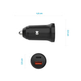 FIXED FIXCC20N-CU-BK oplader til mobil enhed Universel Sort Cigartænder Hurtig opladning Automatisk