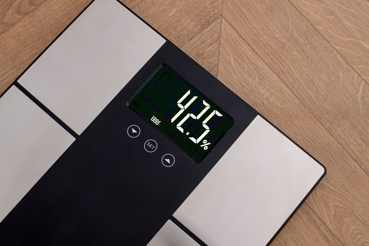 Adler AD 8165 badevægt Rektandel Sort, Grå Elektronisk personlig vægt