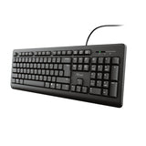 Trust Primo tastatur Medicinsk USB Nordisk Sort