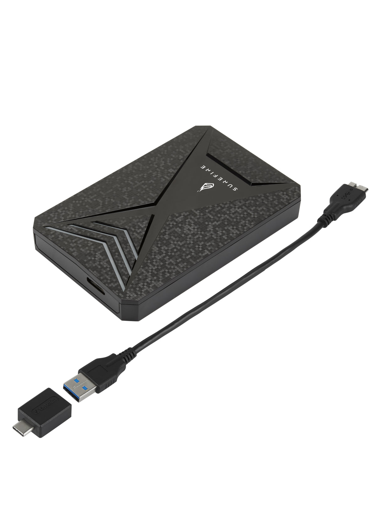 SureFire Gaming ekstern harddisk 2 TB 2.5" Micro-USB B 3.2 Gen 1 (3.1 Gen 1) Sort, Grå