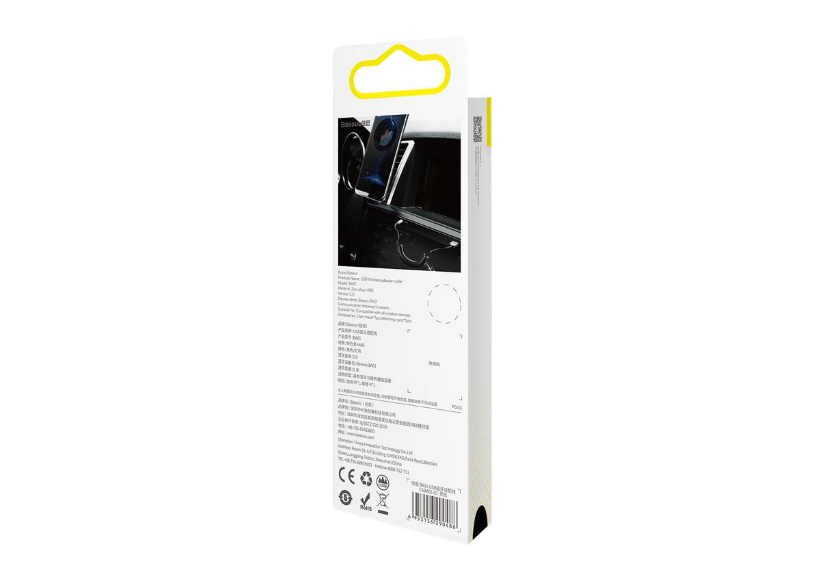 Baseus CABA01-01 lydkabel 0,5 m 3.5mm USB Type-A Sort