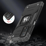 Wozinsky Ring Armor robust hybrid case cover + magnetisk holder til Samsung Galaxy A03s sort