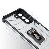 Crystal Ring Case robust hybrid cover + magnetisk holder til Samsung Galaxy S22 + (S22 Plus) grøn